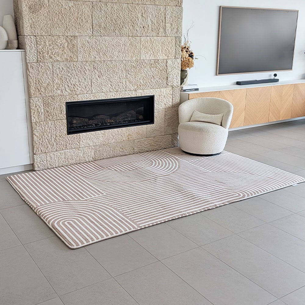 The Mellow Mat v2® Designer Print | Sahara Lines (Soft Touch Sensory Tatami Rug) PR13