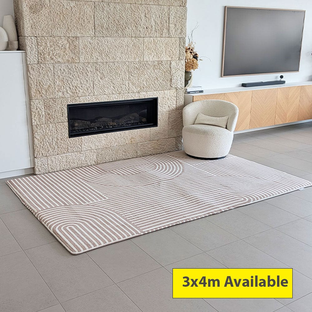 The Mellow Mat v2® Designer Print | Sahara Lines (Soft Touch Sensory Tatami Rug) PR13