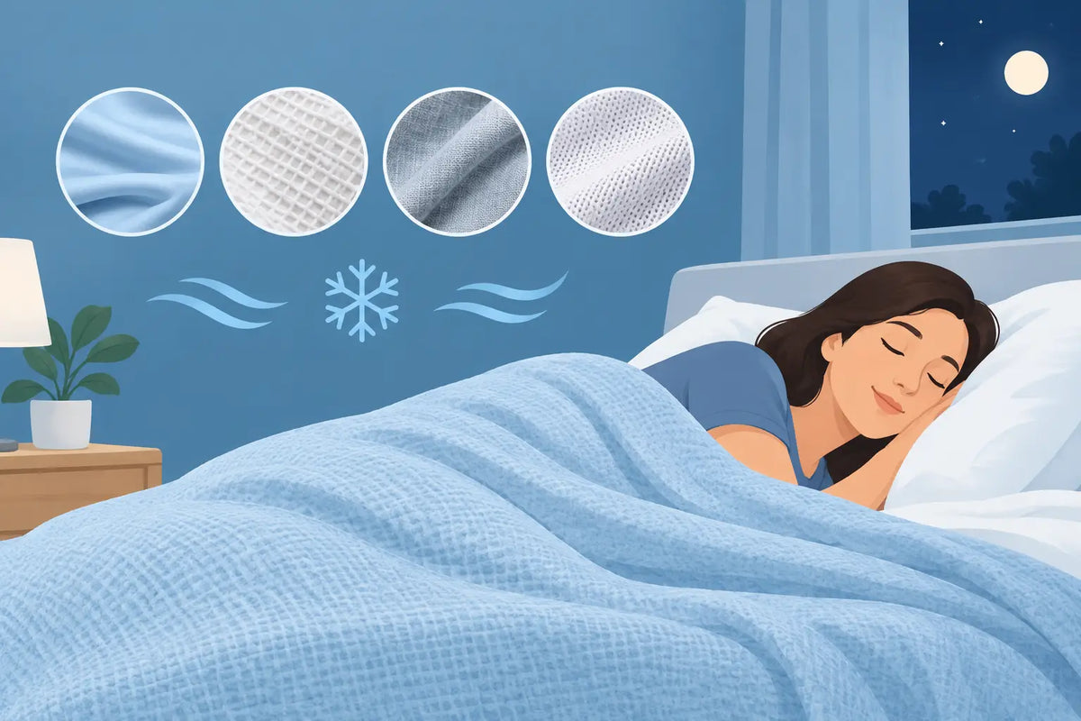 Which Blanket Fabric Stays Cool at Night?