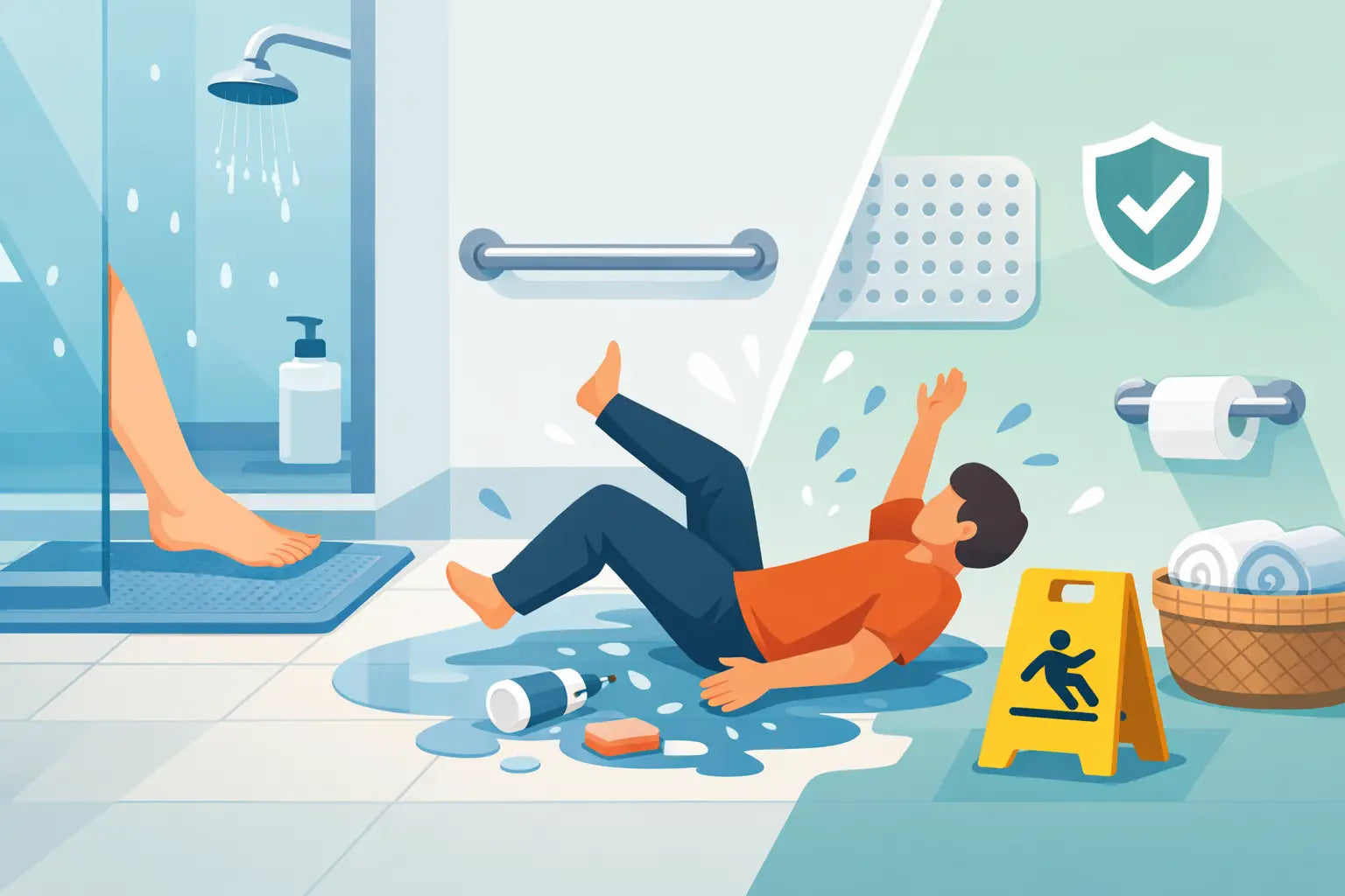 How to Prevent Bathroom Slips in Your Home