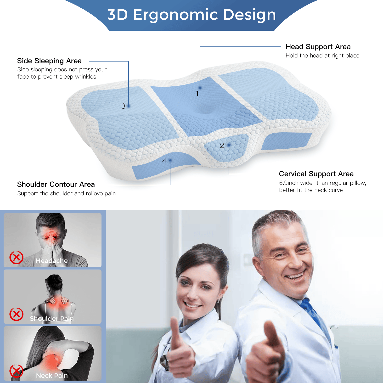 Neptune DreamForm Memory Pillow