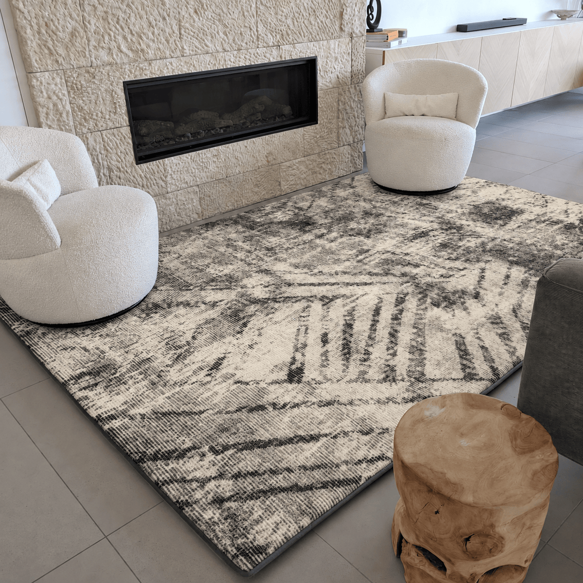 The Mellow Mat v2® Designer Print | Storm Shadow (Soft Touch Sensory Tatami Rug) PR03 {CLEARANCE}
